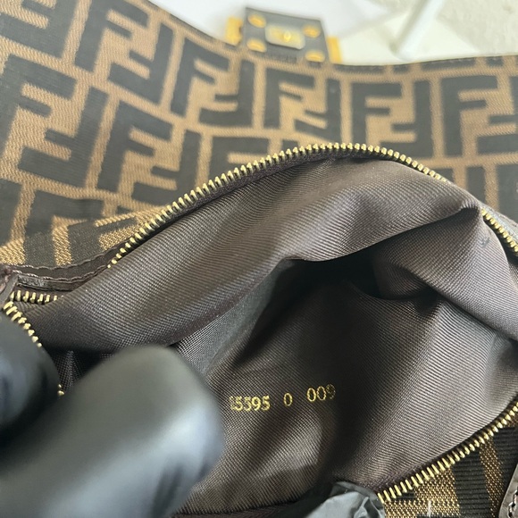 Fendi  Zucca Mama Baguette Shoulder Bag with Gold Buckle - Picture 3 of 16